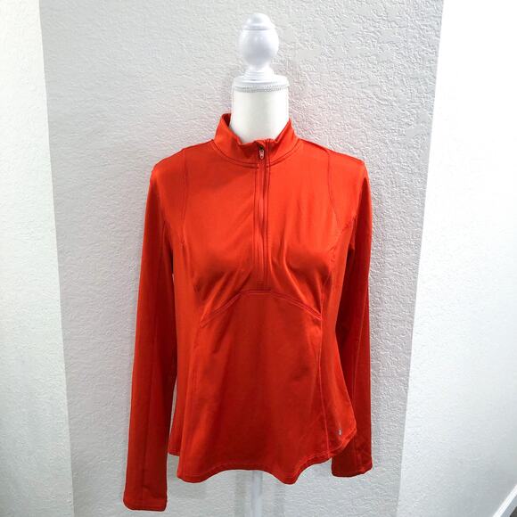 Spyder SP146 Orange Half Zip Pullover - Picture 8 of 8